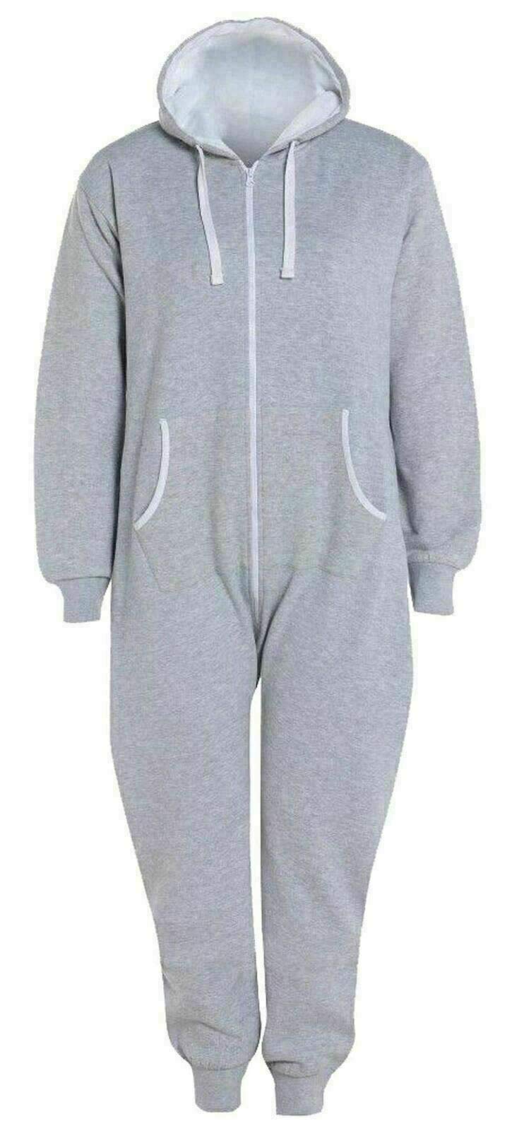 StyleWear Dorośli Zip Up Onesie1 kombinezon z kapturem unisex termiczny kombinezon sportowy wszystko w jednym M/5XL