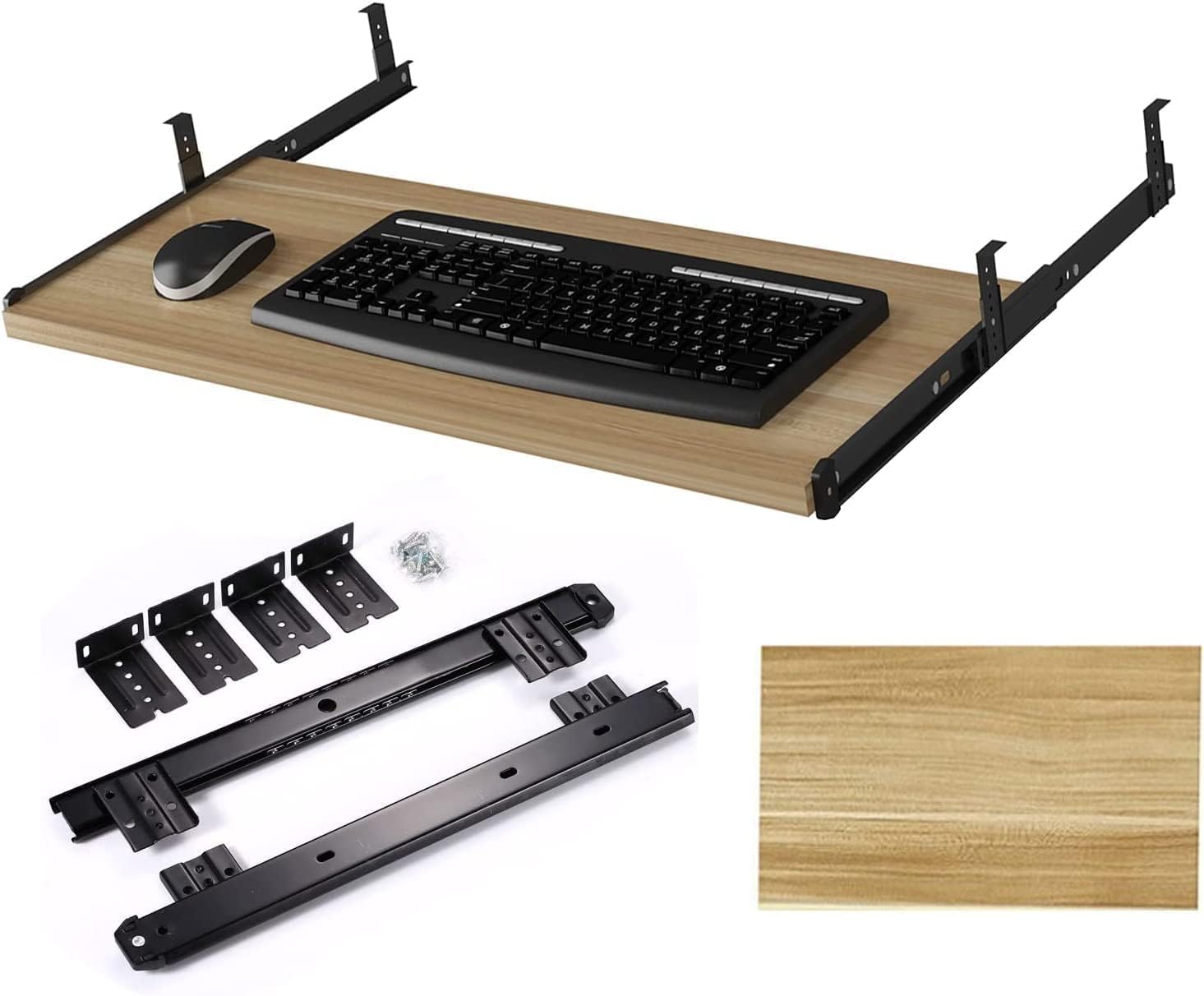 Keyboard Tray Under Desk, Stores Under Desk Ergonomic