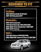 Vista 8 de LESAUCE Juego de 2 lámparas LED completas para matrícula con carcasa cromada para Chevy Silverado 1500 2500 3500 Suburban Tahoe GMC Sierra Yukon XL