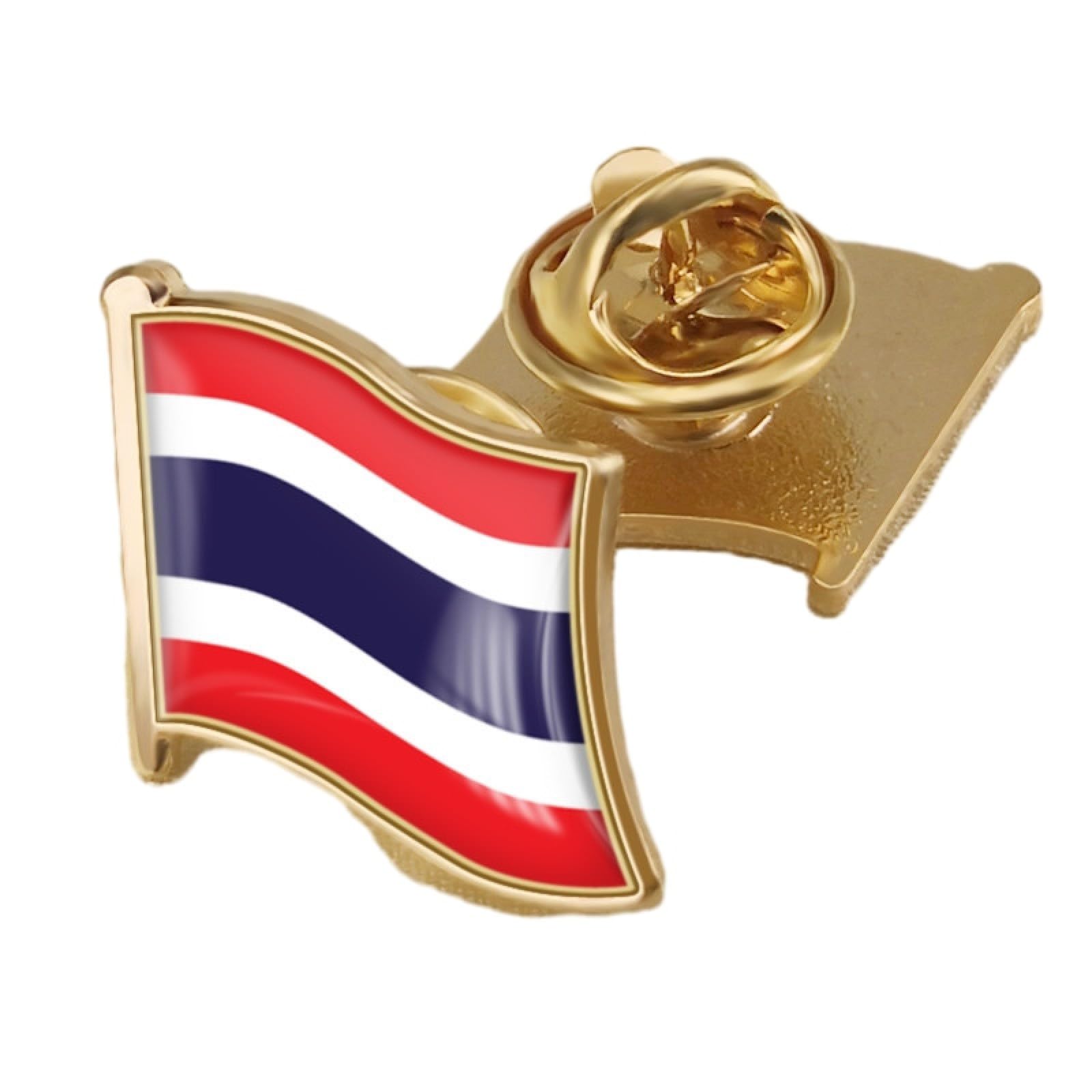 Spilla Bandiera Thailandia In Metallo ARTIBETTER – Distintivo Rosso 2cm Per Abiti, Accessorio Moda Per Eventi E Feste