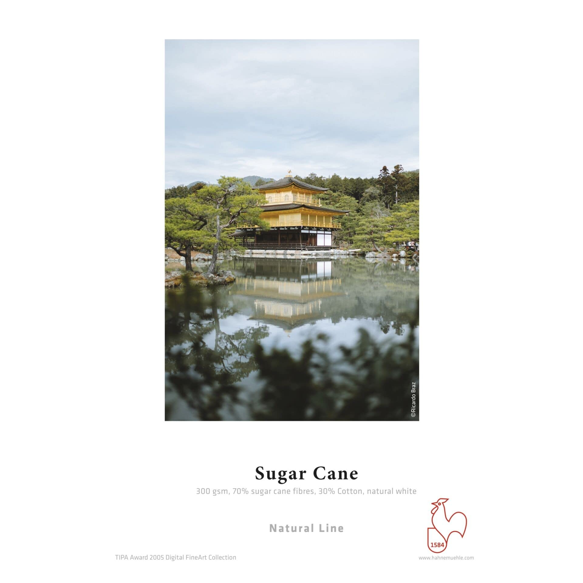 Hahnemühle Sugar Cane Inkjet-Papier, 300 g/m², mattes Fotopapier, naturweiß, DIN A3, 25 Blatt