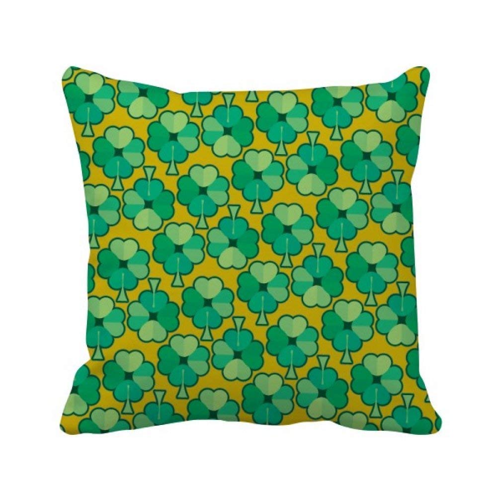 Housse de coussin trèfle Saint-Patrick idée cadeau déco irlandaise