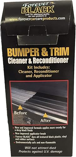 Miniatura 3 de Juego de limpieza de parachoques y molduras Forever Black (Fórmula mejorada y tamaño más grande)