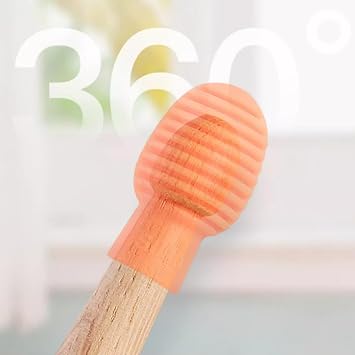 Drum Mute Dampener 4Pcs Silicone Drumstick Silent Practice Tips Cover Percussions Mute Protector Replacements Drumstick Practice Aids Percussion Accessory(Orange)