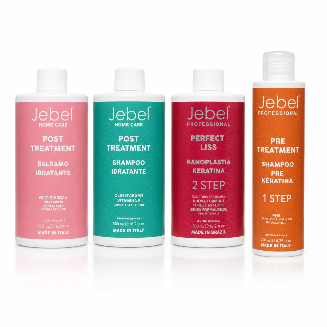 Jebel - Perfect liss - Nanoplastia - Lisciatura brasiliana Professionale - Capelli Lisci e Lucidi - Senza Formaldeide - Formula Originale Brasiliana