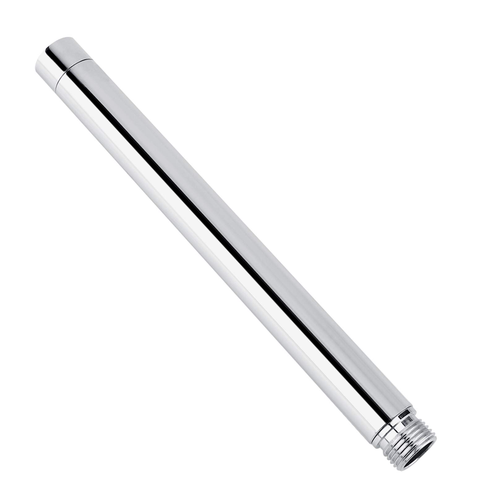 8 Inch Stainless Steel Round Shower Extension Pipe with Chrome Plating for Bathroom Renovation Spa Upgrades - Image 2