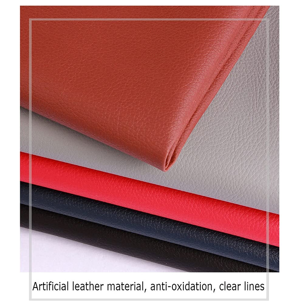 PU Kunstleder Stoff Lychee Leder Textur Zum Ledertuch Home Polsterung Handtasche Brieftasche Nähen Handwerk Machen(Dark green,1.6X5m)