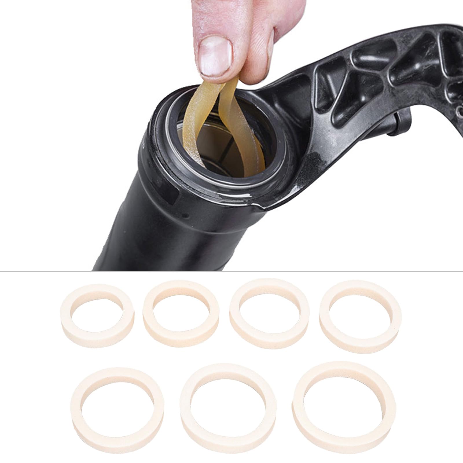 QIYUDUOLA 8Pcs Bikes Front Fork Oil Sponge Bikes Fork Oil Sponge Replacement Sponge Foams Rings Bikes Shock Absorbers for Bikes