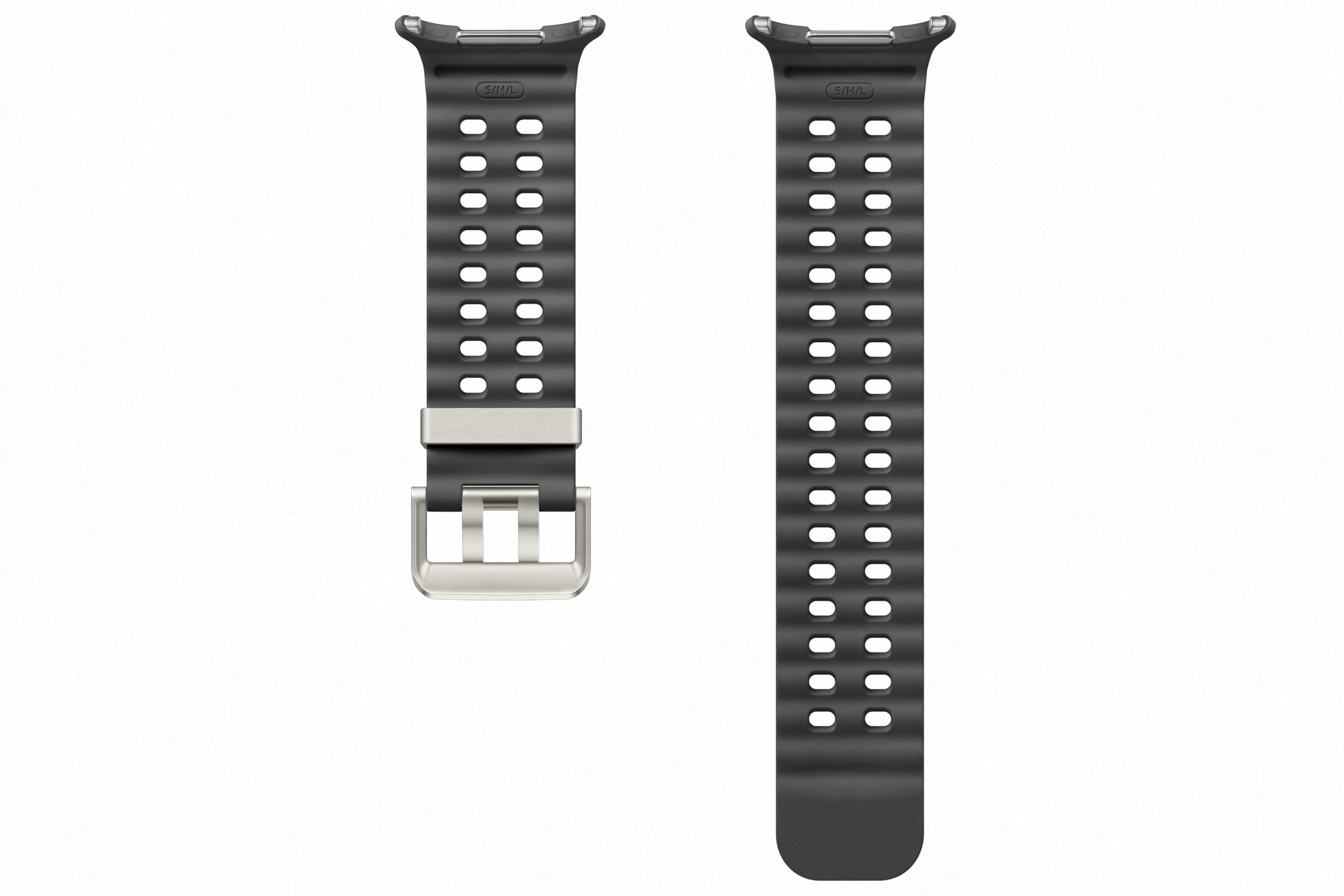 Samsung Marine Armband ET-SNL70 für die Galaxy Watch Ultra | Uhrenarmband, Sport Armband, Original Zubehör, elastisch, langlebig, guter Sitz, wasserbeständig, Dark Gray