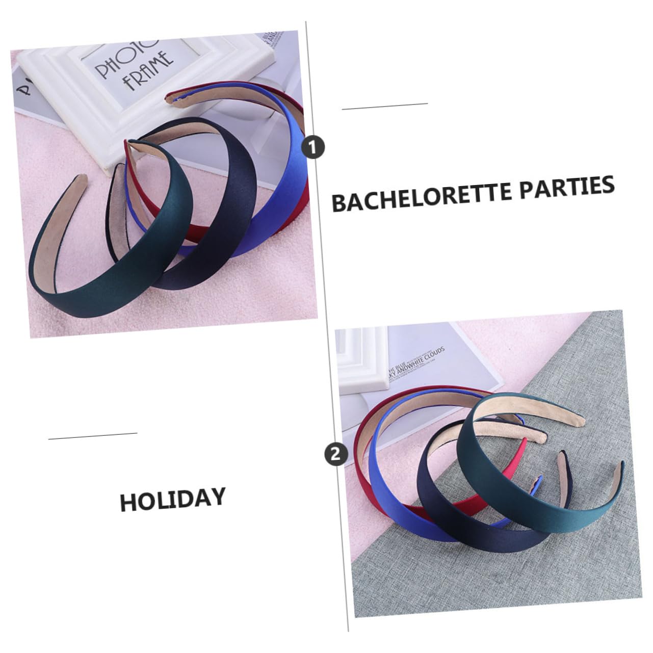Didiseaon 15pezzi Cerchietto Ampio Colori Solidali Accessori Pratici Per Donna e Ragazza Per Occasioni e Attività Quotidiane