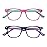 Outray 2 Pack Kids Computer Blue Light Blocking Glasses for Boys and Gilrs Age 3-12 Anti Eyestrain (Set Purple+Pink/Green, 46)
