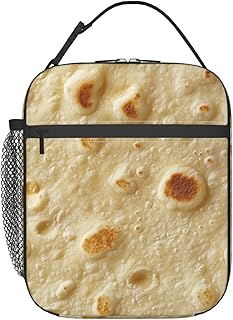Taco Tortillas Lunch Bag Lunch Box Lunch Tote Reusable Insulated Cooler Lunch Container For Work Office Picnic Travel-Wine Cup
