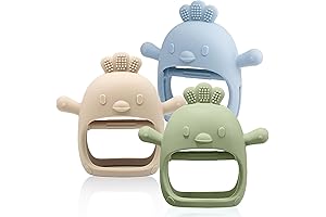 3 Pack Baby Teething Mitts, Perfect for Soothing Sore Gums