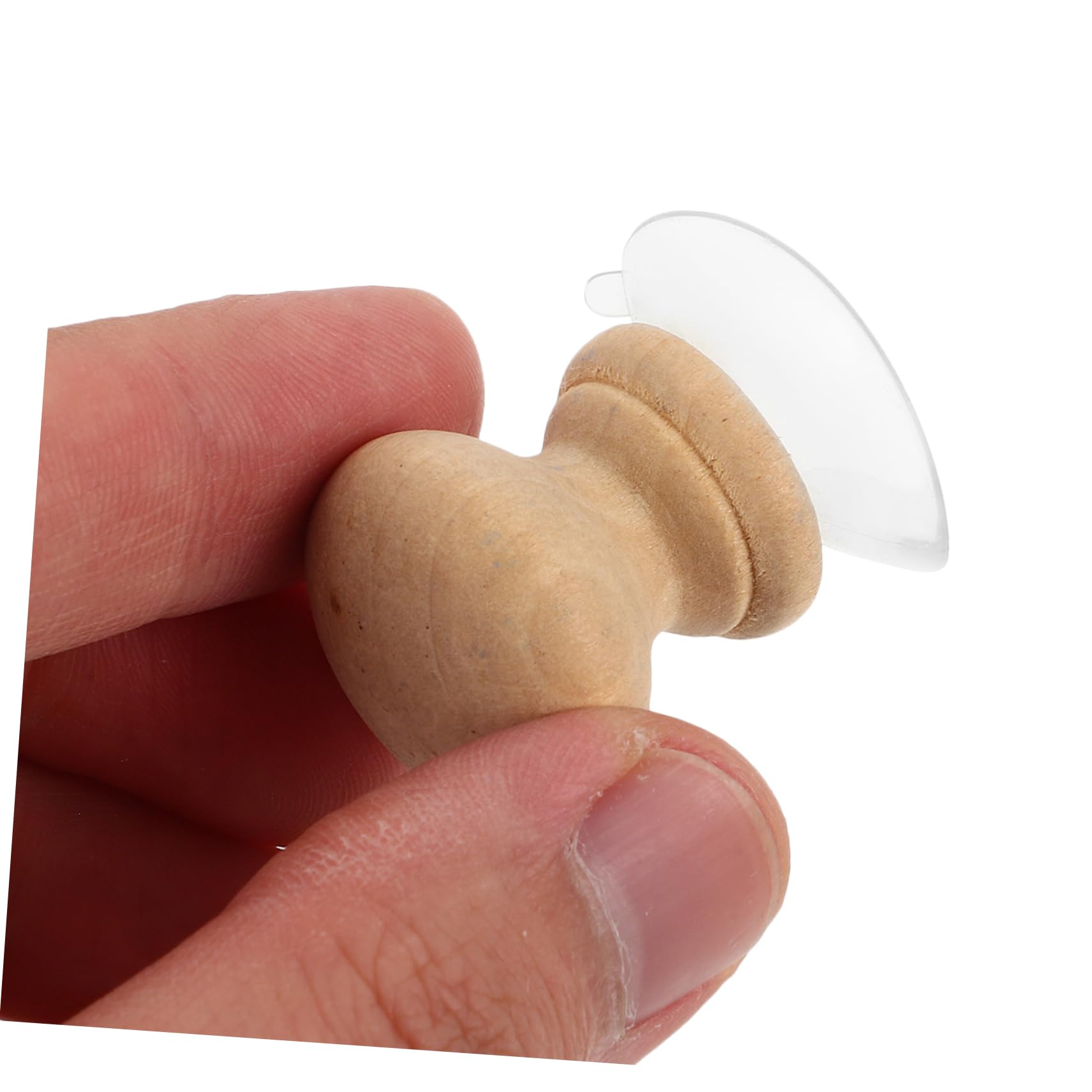 Gadpiparty 4 Piezas regla de succión titular de la regla de acolchado tela de costura herramientas de suministros de acolchado Madera Beige