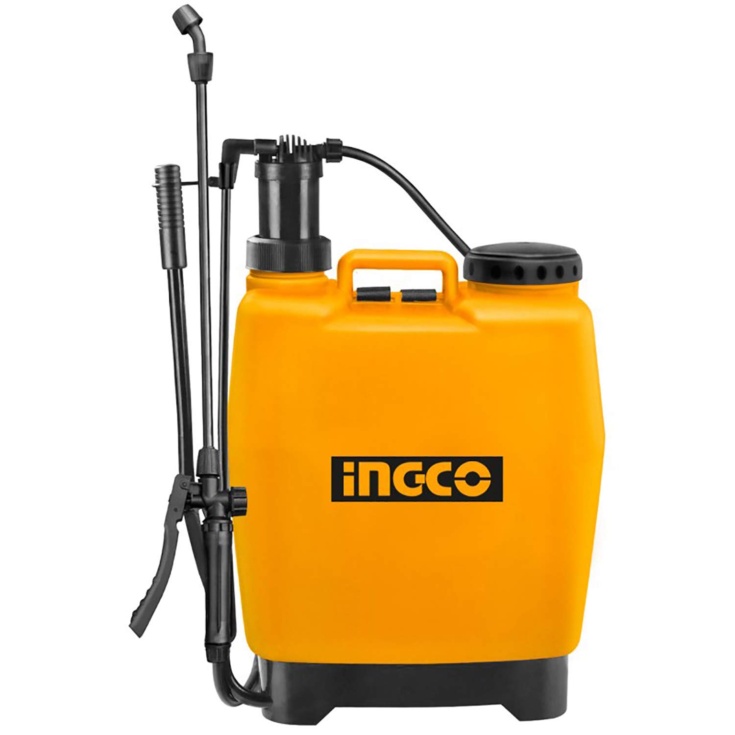 Ingco Hspp4161 Pompa Irroratrice A Spalla Da 16 Lt Lancia In Fibra Di Vetro E Ugello Regolabile Da Getto A Nebbia