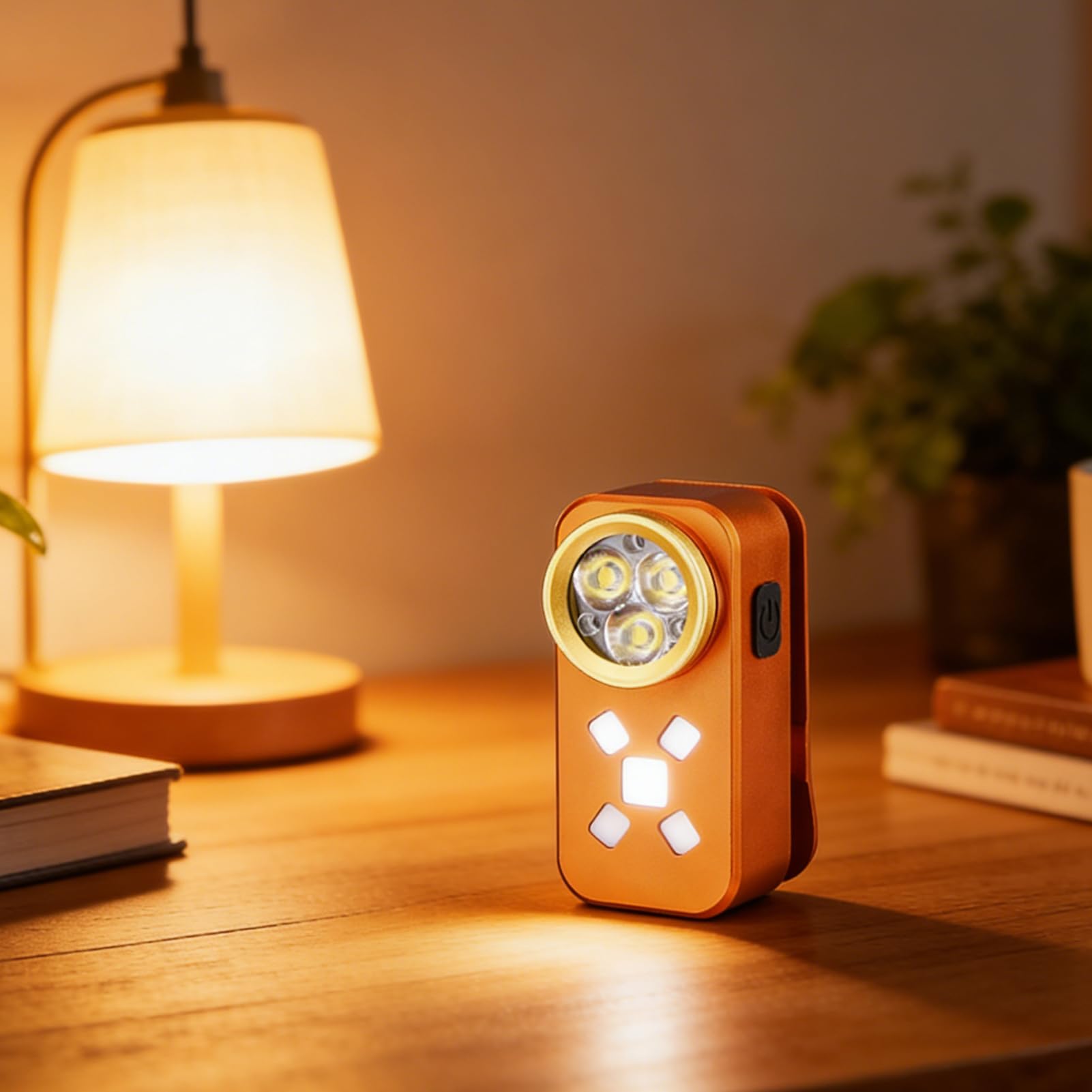 Torcia Tascabile Lanterna Da Esterno Ricaricabile 200-800 Lumen Con Clip