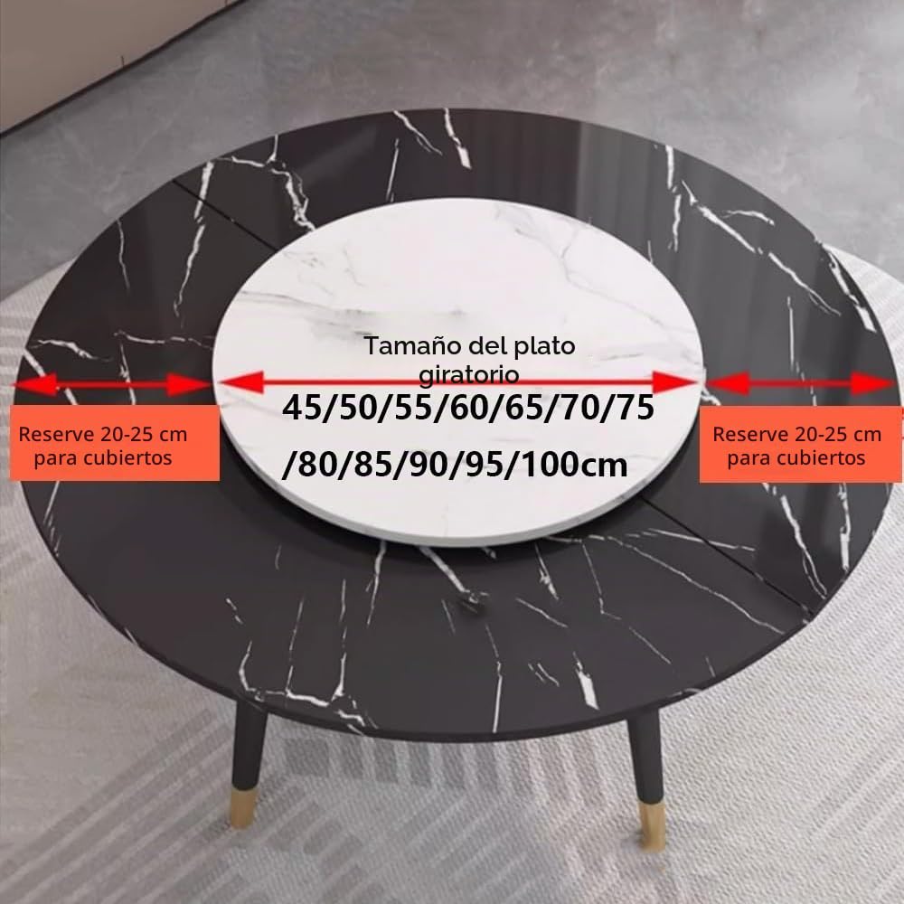 Extra Grande Bandeja Giratoria De Madera 100cm Lazy Susan Plato Giratorio Redonda 60 80 90cm Bandeja De Servicio Giratoria Manual - 6 Estilos, 12 Tallas(Gold Oak,80cm/32in)
