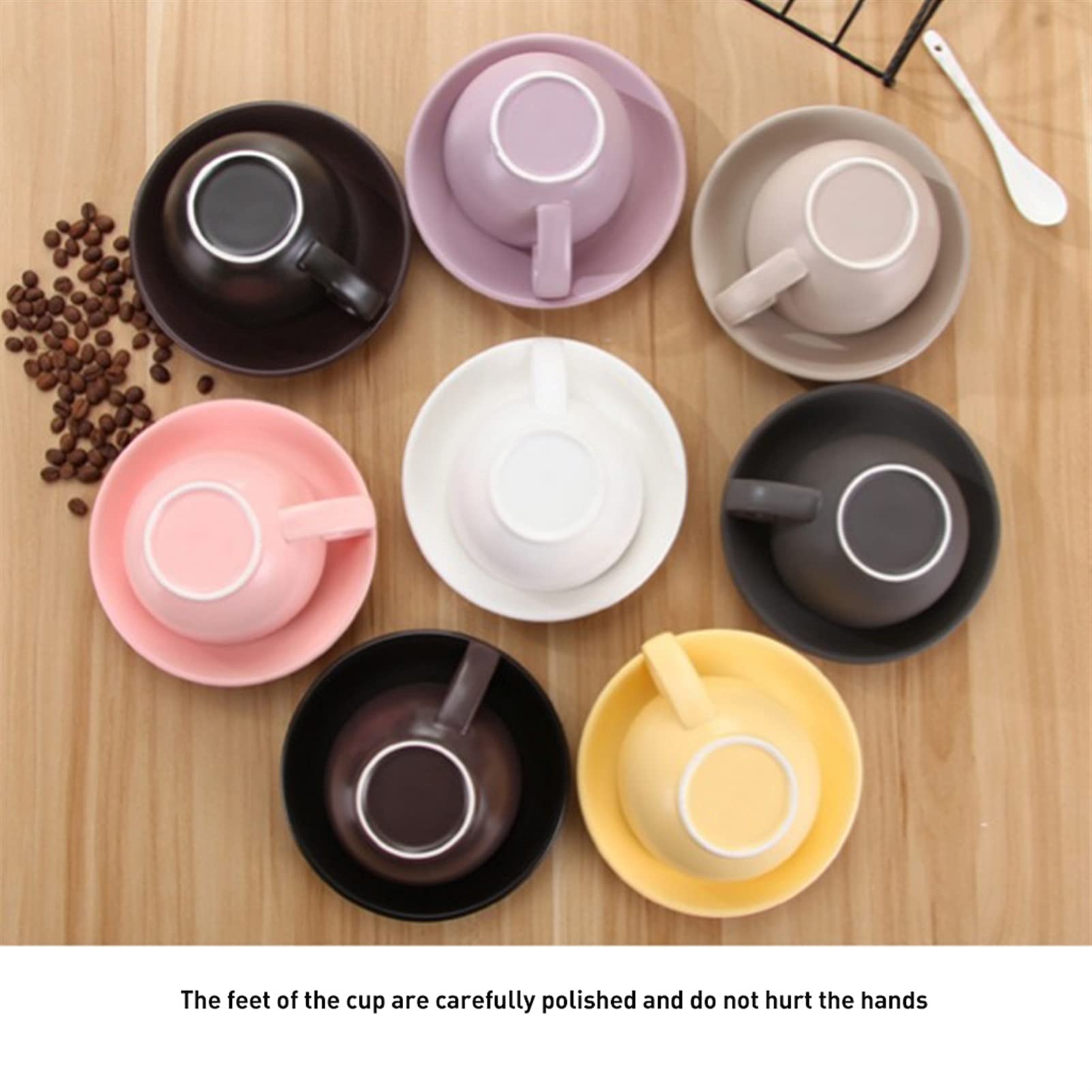 Tazze da caffè Tazza di caffè della Tazza di tè del pomeriggio di Stile di Stile Europeo di Stile della Tazza di caffè di Ceramica della Tazza di caffè del pomeriggio Set di Tazze da caffè(A)