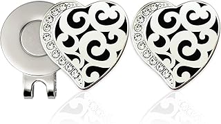 Adhere ゴルフ マーカー パーソナライズされたカラフルなダイヤモンドロゴ 含む2個つのゴルフ マーカー 1個台座 ハットクリップ 磁石 男女兼用 プレミアムゴルフギフト