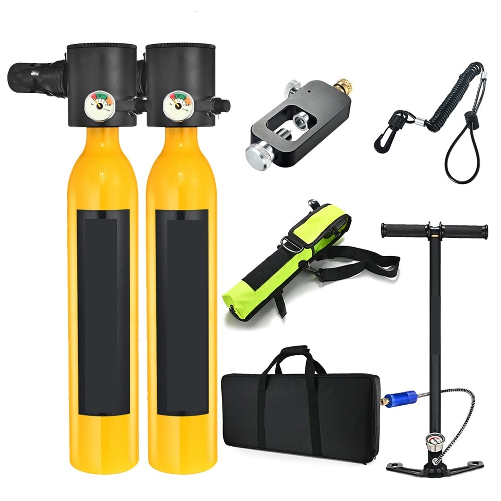 Bombola Subacquea Portatile 0.5L Con Respiratore - Per Immersioni Ricreative E Emergenze - Foto 6