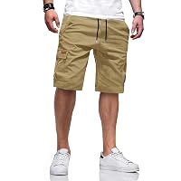 TARAINYA Pantaloncini Uomo in Cotone Ideali per Corsa Turismo Pendolarismo Elasticizzato
