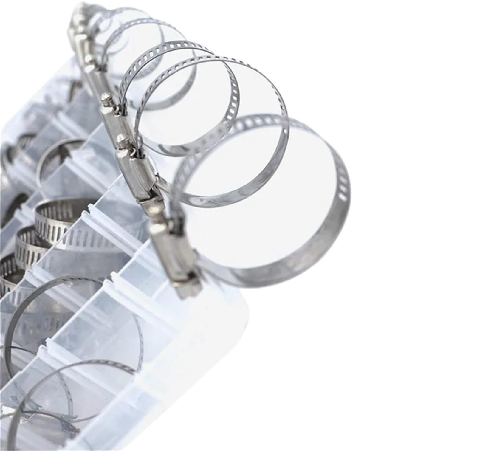 Colliers De Serrage En Acier Inoxydable 80 pièces colliers de serrage colliers de serrage 6mm-51mm ensemble de colliers de serrage en acier inoxydable
