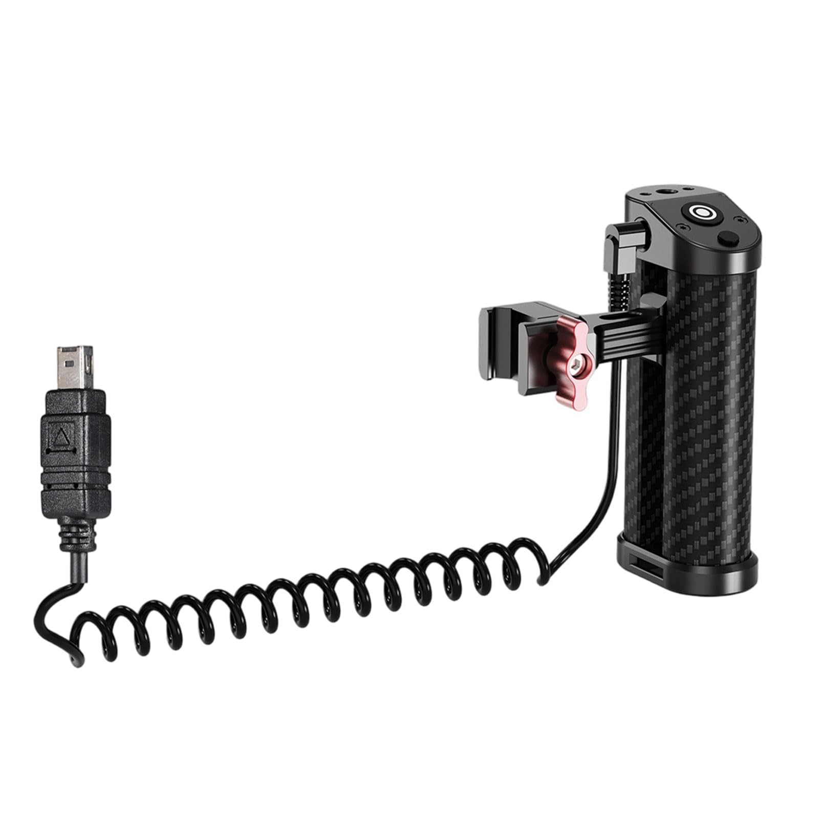 Impugnatura laterale per fotocamera a sgancio rapido con cuscinetto in gomma antiscivolo e interfaccia cavo da 2,5 mm per scatto stabile DSLR, impugnatura laterale
