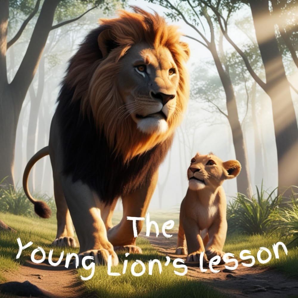 Young Lion's Lesson: Animal story, bed time story, kids book
