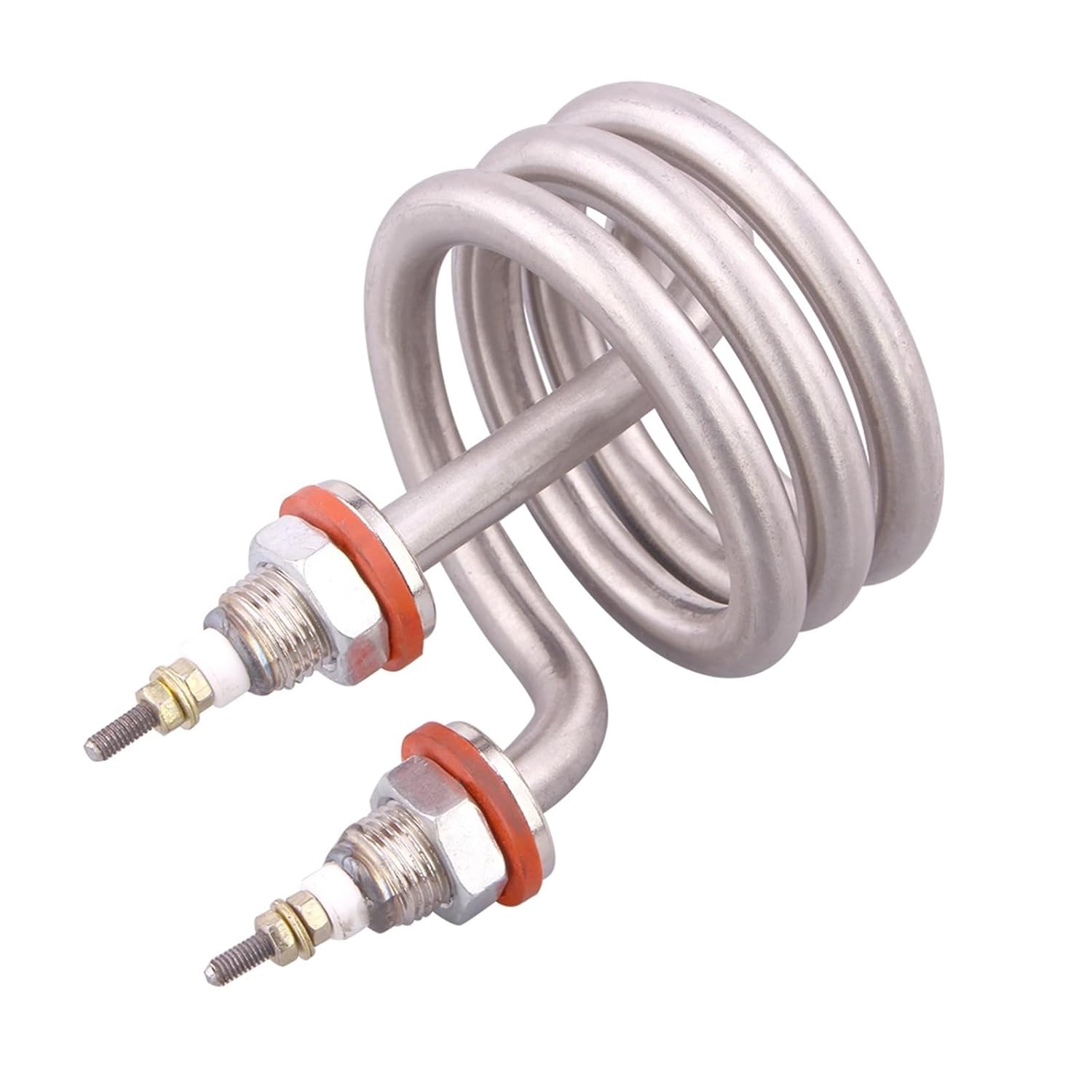 220V Electric Water Distiller Heating Element M16 Thread Spiral Immersion Heater Stainless Steel 304 2500W