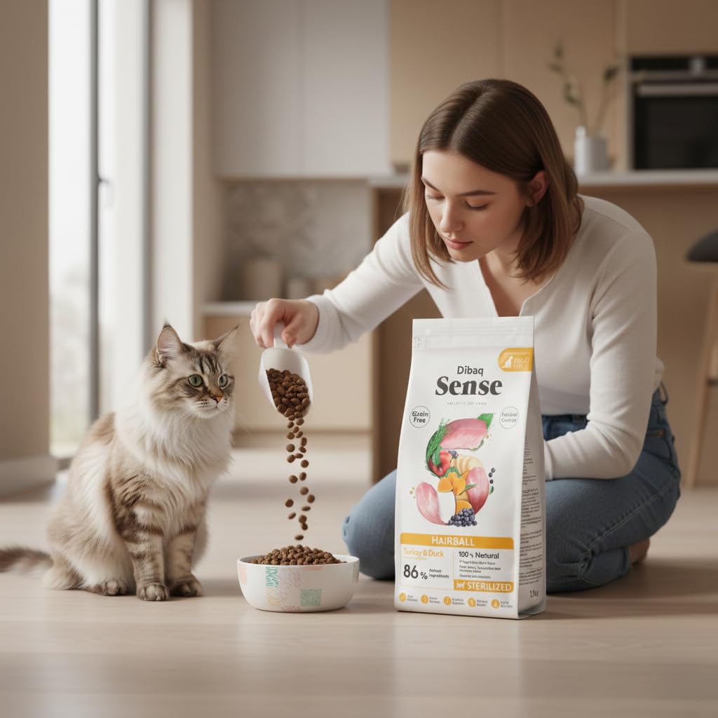 Dibaq Sense sans Céréales Hairball Stérilisé, 6 kg