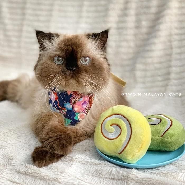 munchiecat Roll CakeCatnip Toys (2-pc) - Sweet, Feline Enrichment Toys for Cats, Kittens, Durable Design for Play, USA Made image 5