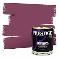 Vista 79 de Pintura interior + imprimación PRESTIGE, todo-en-uno, 1 galón, acabado plano, color comparable al Valspar* Royal Garnet*