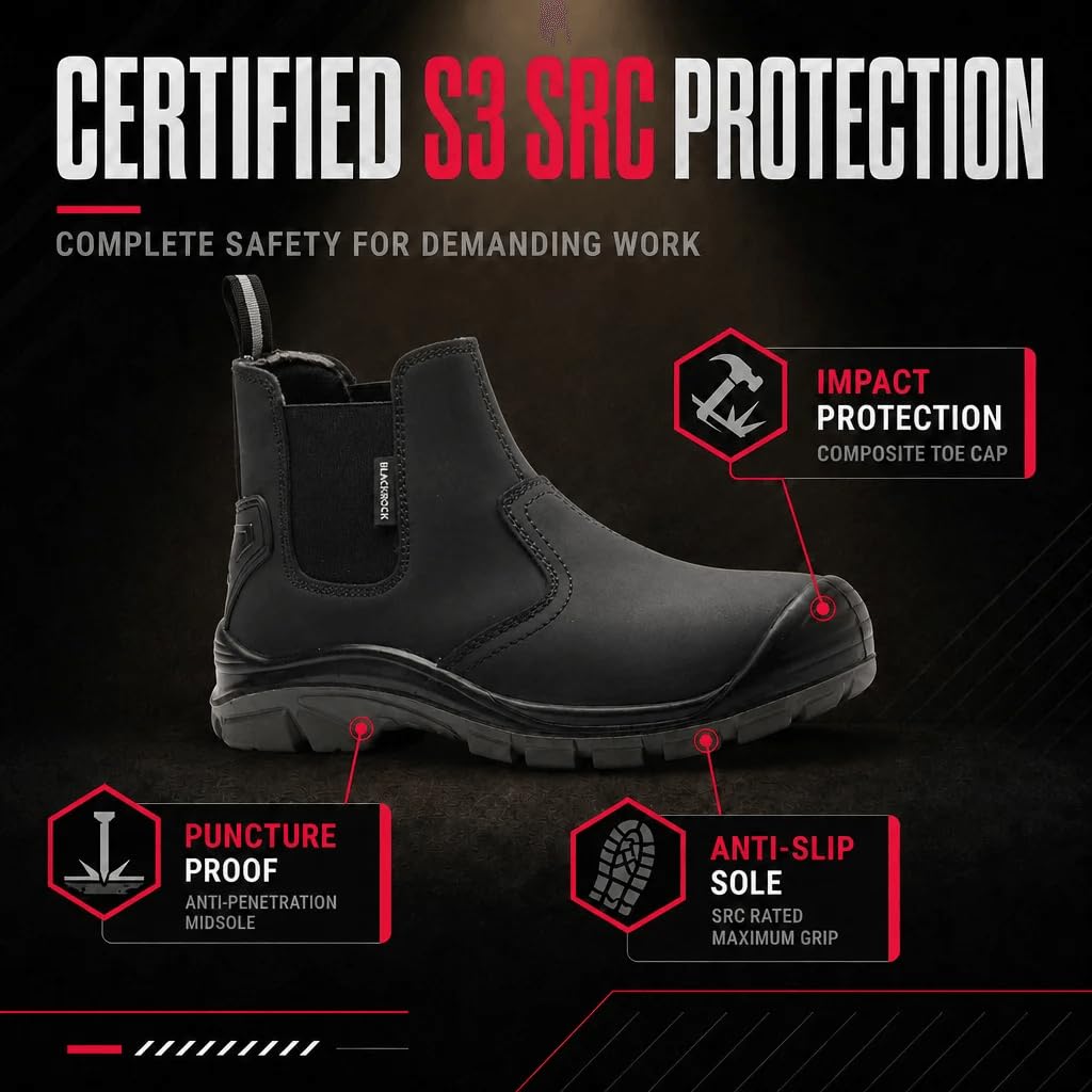 Blackrock Pendle Komposit-Schlupfstiefel, Schuhe in weiter Passform