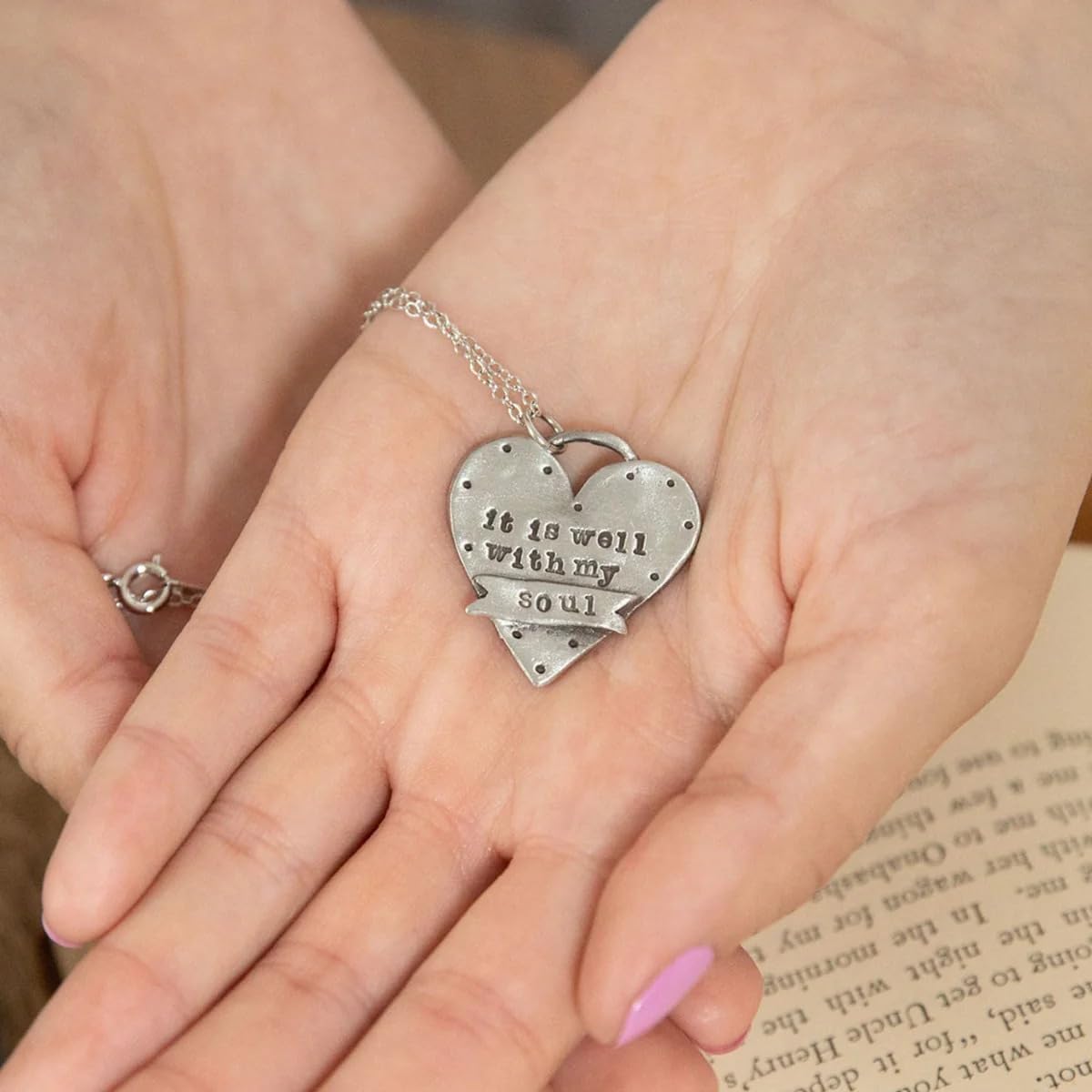 LISA LEONARD DESIGNS Pewter Pendant Necklace Minimalist Jewelry Necklaces For Women Gift For Her Dainty Necklaces - Image 2