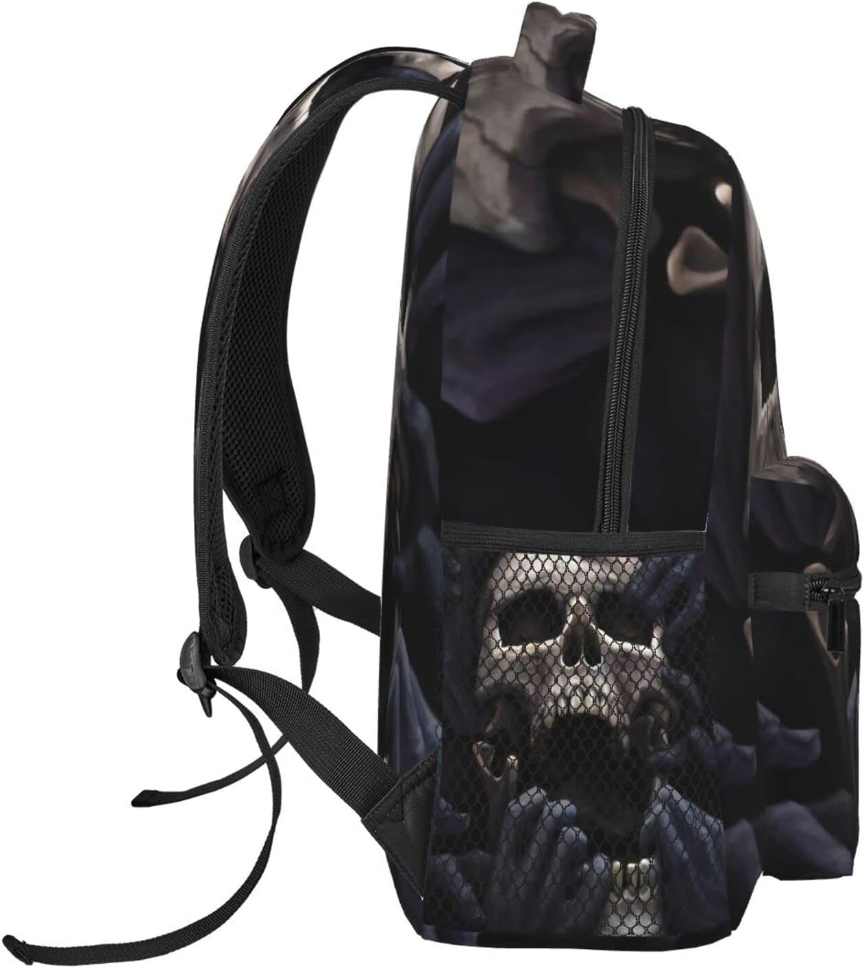 [GAGALU] リュック ロック ドクロ 骸骨 (1) バックパック通勤 通学 旅行カバン カジュアル リュックサック 多機能 外