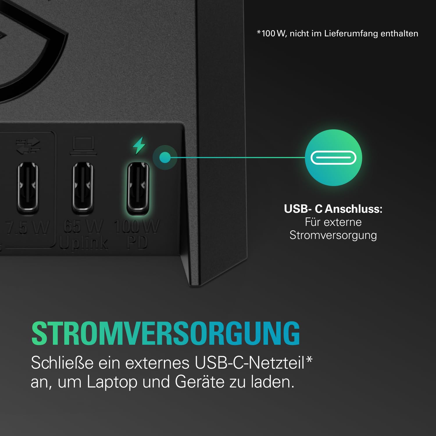 Elgato USB Hub für Stream Deck +, Multiport-Adapter | 2x USB-A, 2x USB-C 5 Gb/s, SD-/microSD-Kartenleser, 100 W Power Delivery, PC/Mac
