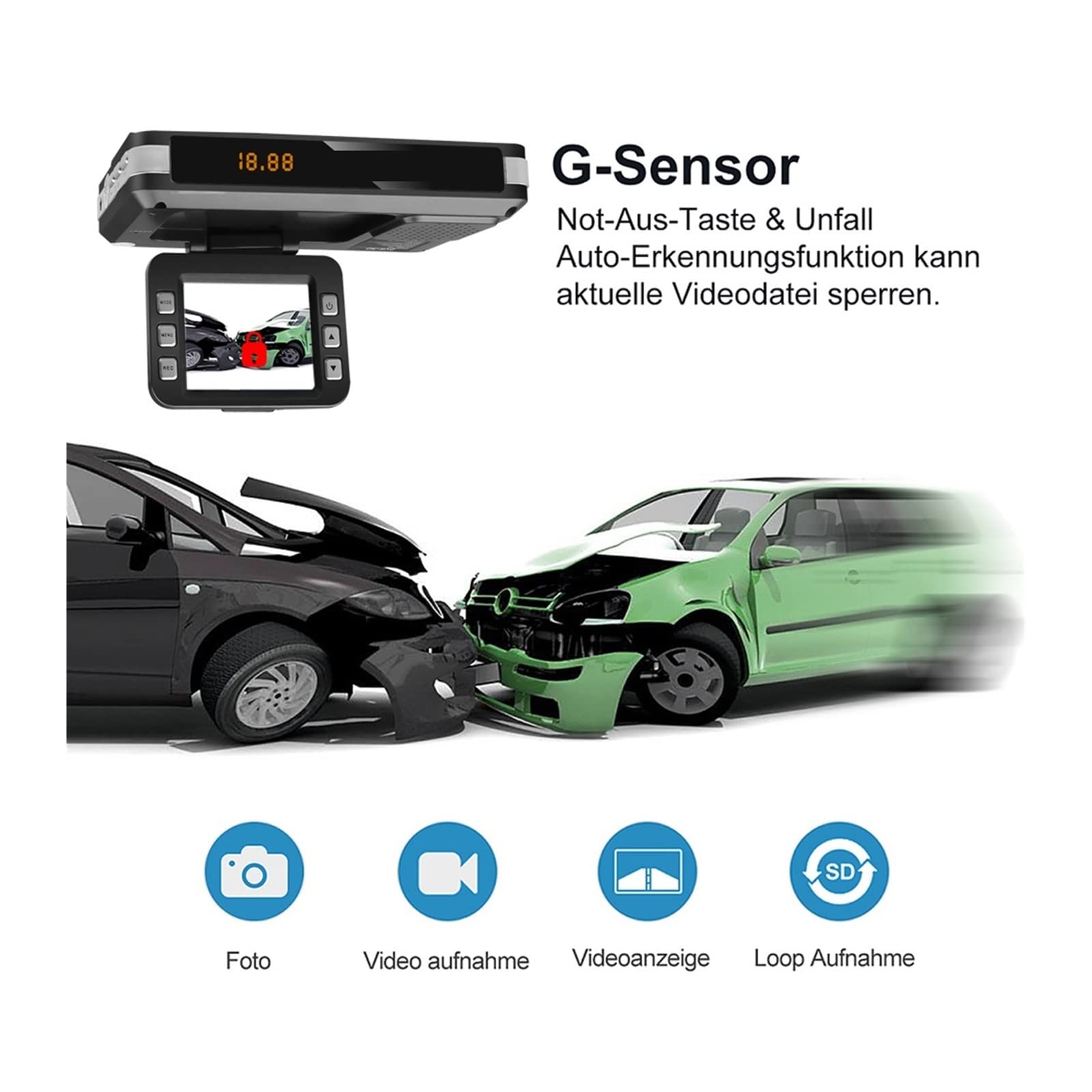 Radar de Coche DVR 9V ~ 24V 2 en 1 Detector Anti Radar grabadora de conducción cámara de vídeo detección de Flujo cámara de salpicadero Detector de Coche