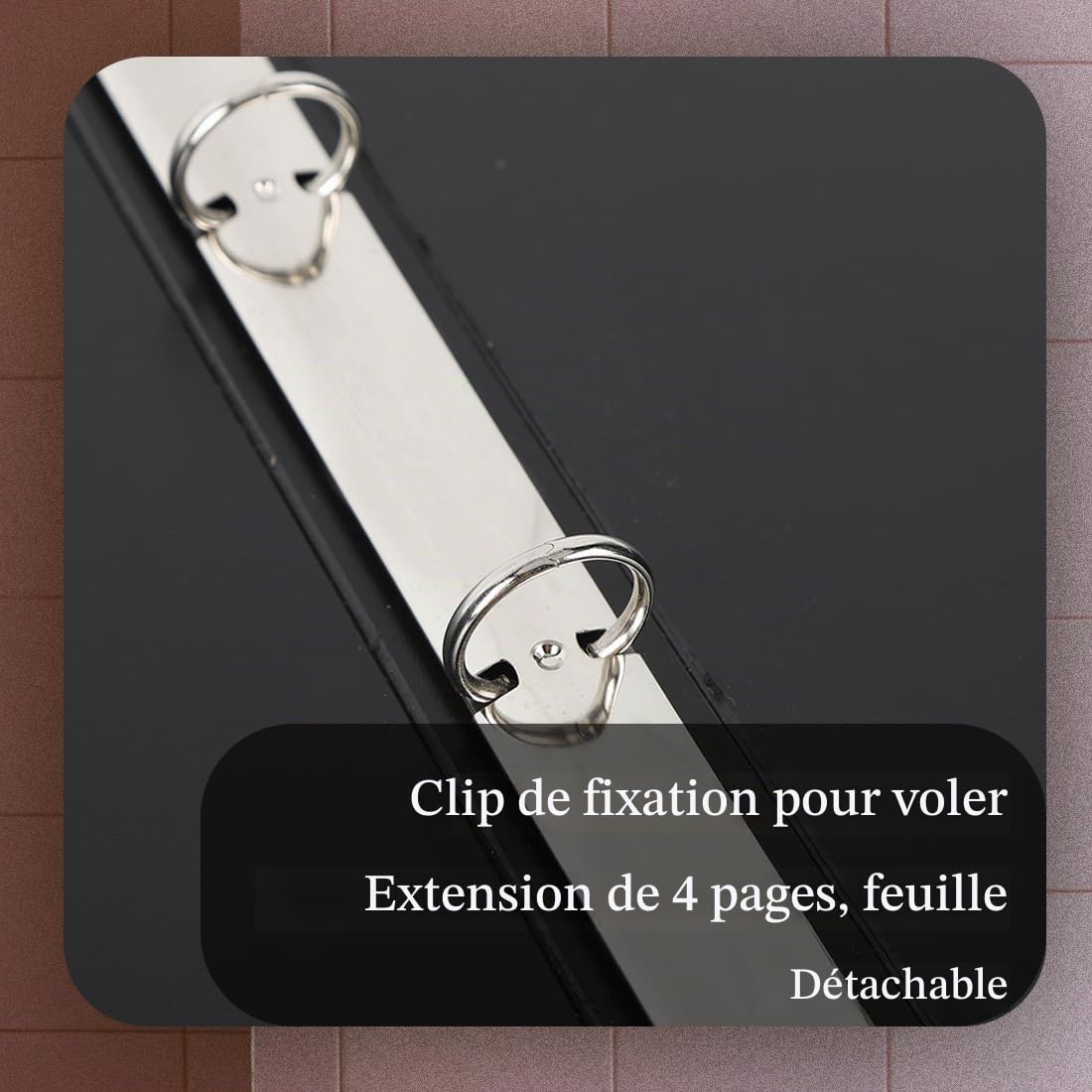 Classeur de Partitions de Musique, Dossier de Partitions A4 Classeur de Partitions de Piano Détachable 4 Pages étendre le Support de Stockage de Fichiers Papier