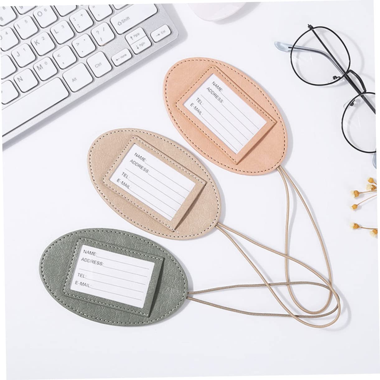 BESPORTBLE 3 Set Cartellini Valigia Multifunzionali Con Design Etichette Per Pass Imbarco Casuale Colore Casuale 3 Pezzi * 3