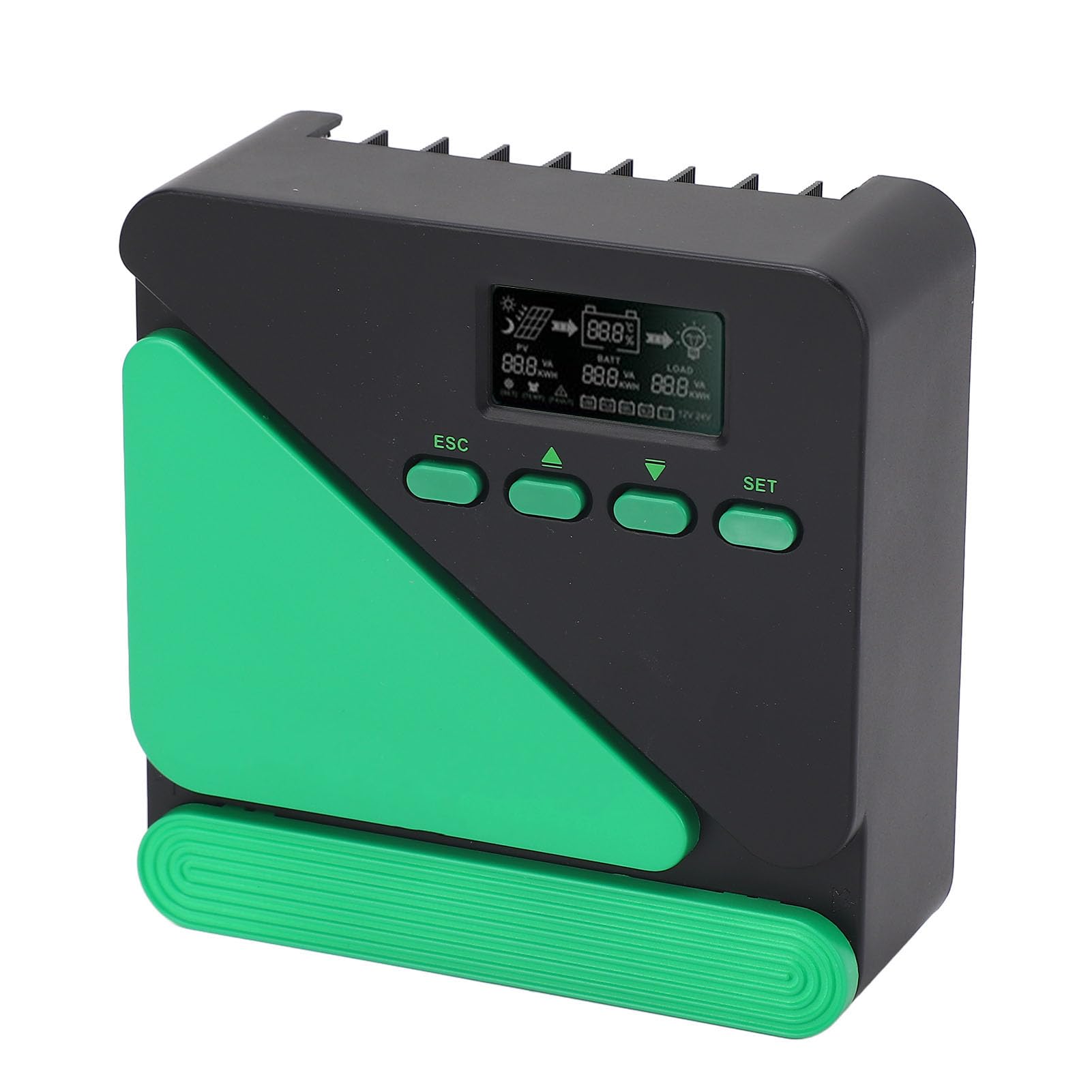 Contrôleur de Charge Solaire MPPT, Régulateur Solaire LCD 12V 24V