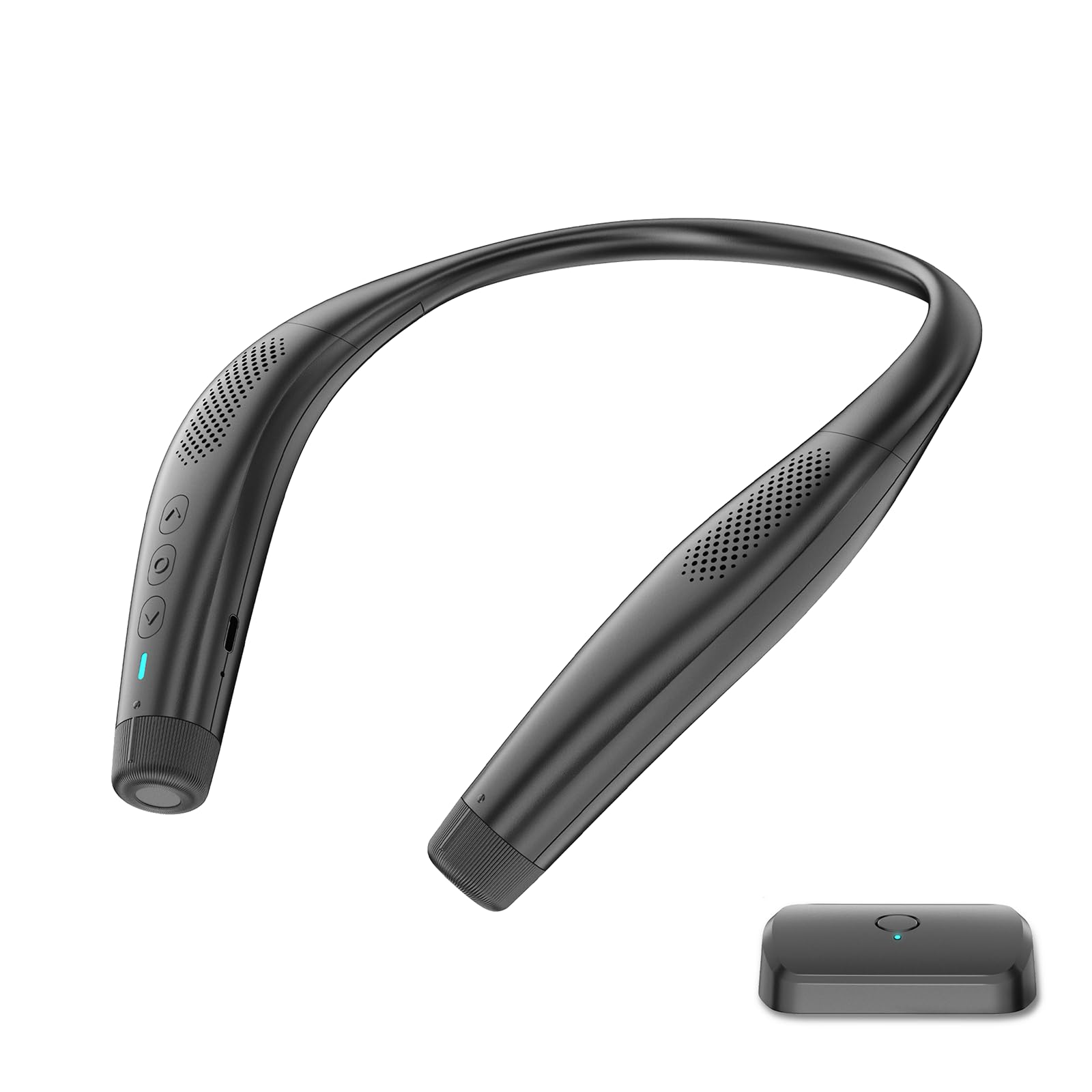 Photo 1 of Evinof 2.4GHz Neck Speaker,Voice Clarifying Dialog Potable Neck Speakers for Hard of Hearing and Elderly,Neck Wireless Wearable Speaker with 18H Playtime,No Delaym,100Ft Range,Neckband Speaker ?