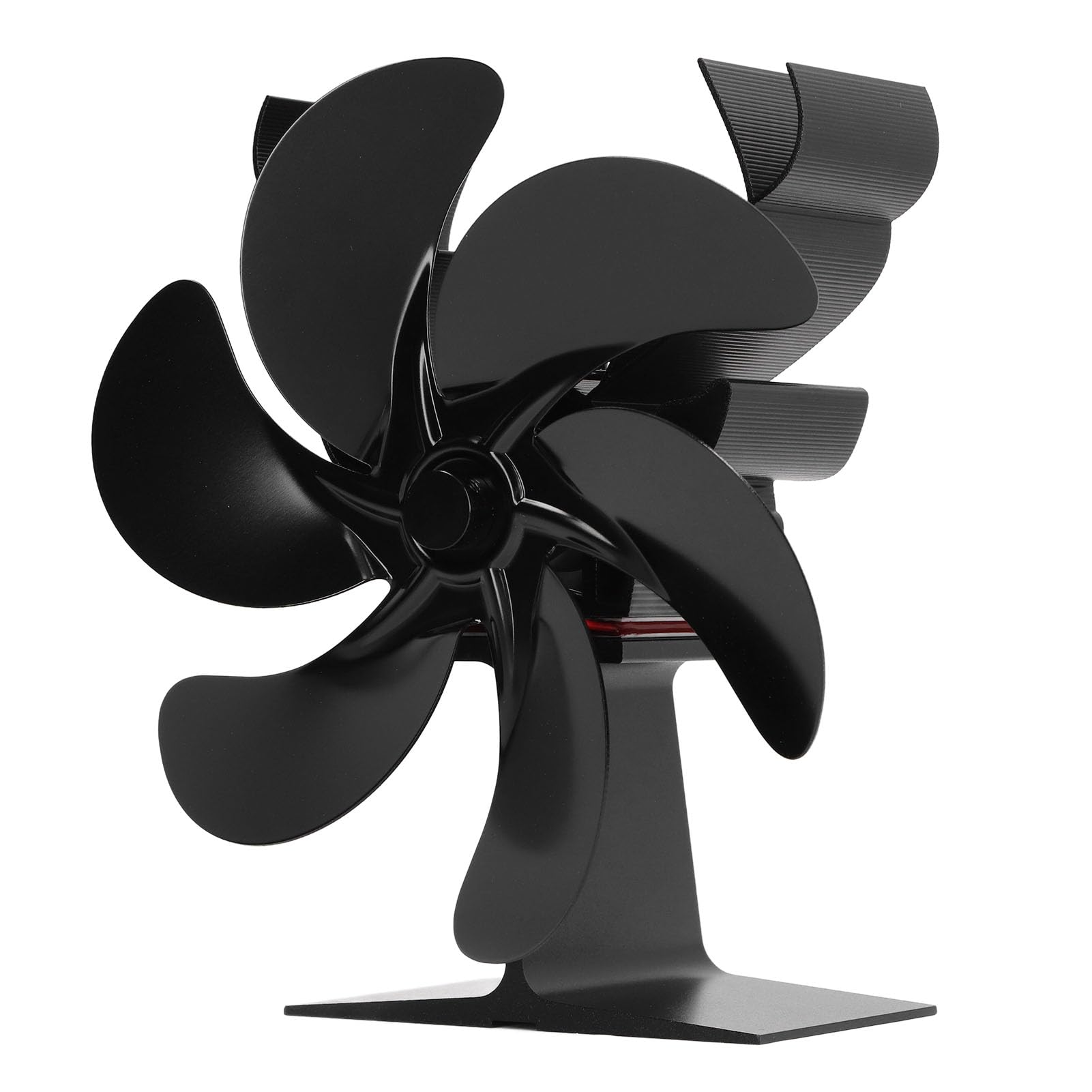Ventilatore per stufa a legna a 6 pale per camino, risparmio energetico, resistente alle alte temperature