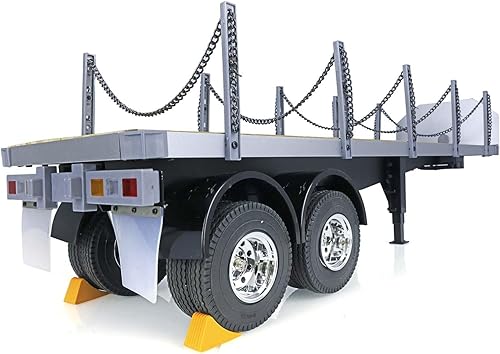 Miniatura 5 de Camión de remolque plano del tractor de RC 114 2Axle para el modelo del vehículo de la construcción de DIY