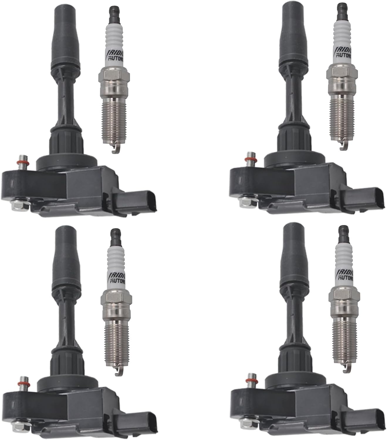 Ignition Coil Iridium Spark Plugs 4pcs UF680 C1827 Compatible with 2013 2014 2015 Cadillac ATS Chevy Malibu 2016 2017 2018 2019 Camaro Buick Envision Regal Impala GMC Canyon Acadia 2.0L 2.5L