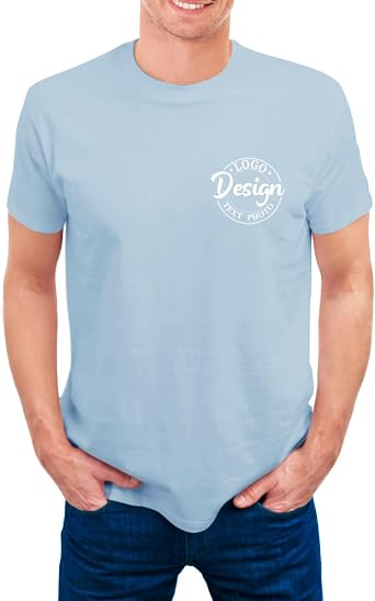 Personalized Tshirts Custom T Shirts for Men Women Custom Cotton T-Shirts Add Logo Image Text Front&Back Print