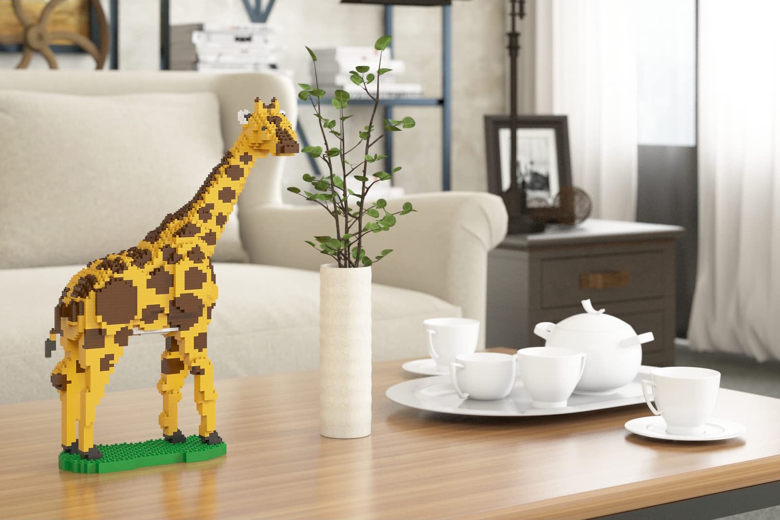 Amazon.com: JEKCA Giraffe 01S | Animal Plastic Building Blocks