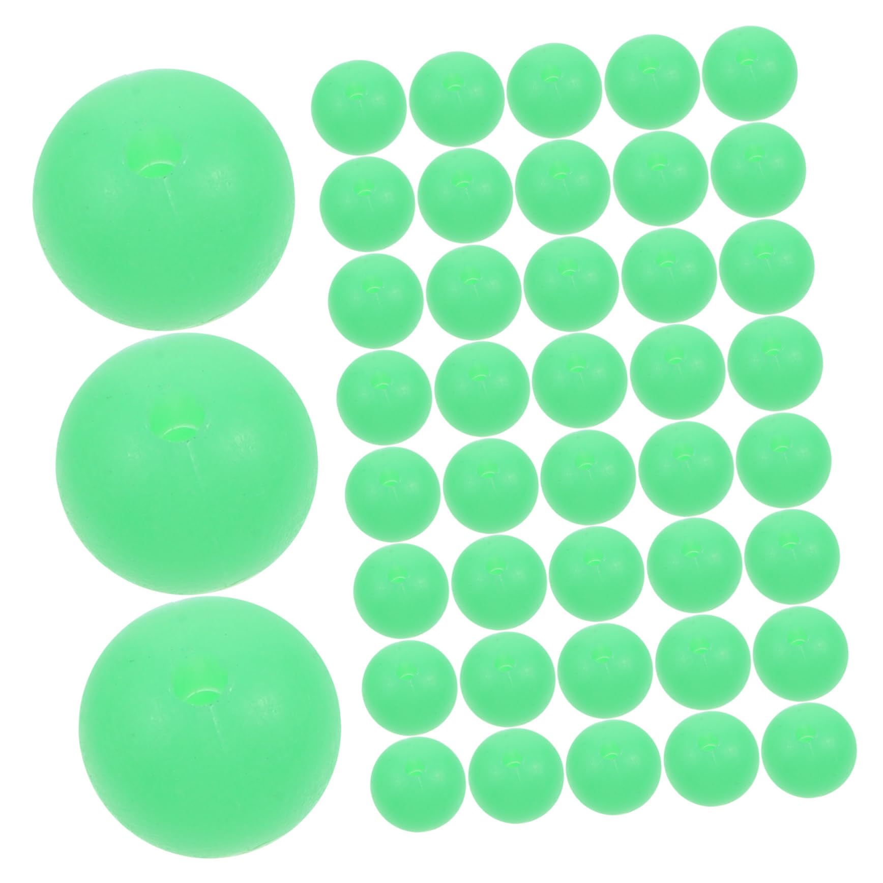 Mipcase 100pcs Fishing Beads Night Fishing Line Beads Practical Fluorescent Lure Accessories for Gear for Perch and Night Use