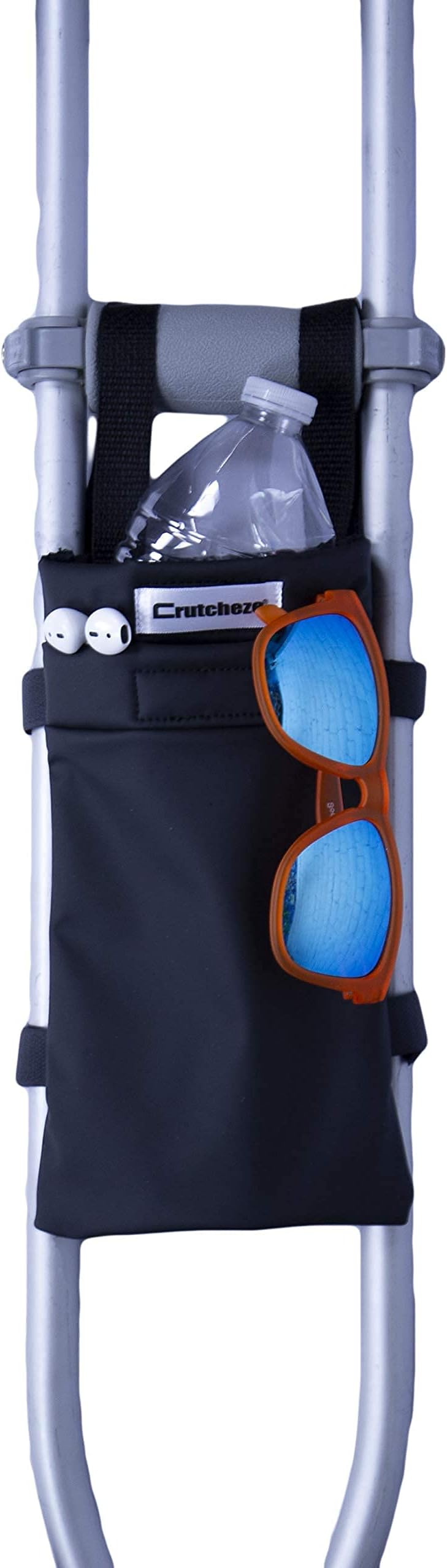 Crutcheze Crutch Bag and Pouch, Underarm Crutch Accessories Carry Storage