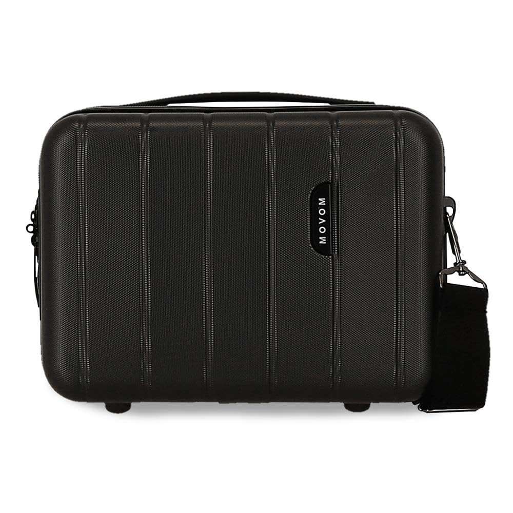 Borsa da toilette da cabina MOVOM Wood, bagaglio a mano, interno con due scomparti, realizzata in materiale ABS resistente e leggero. Da Joumma Bags