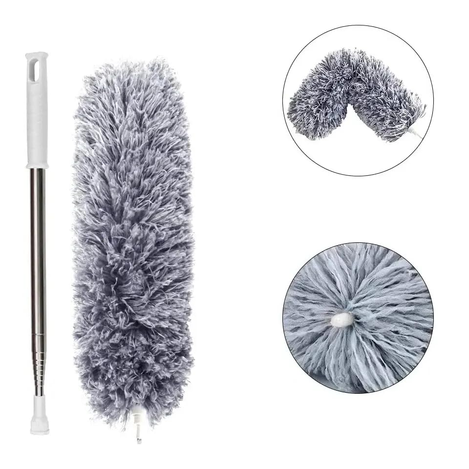 AMENDAS Complete Home Cleaning Accessories Set with Microfiber Duster and Extendable Tools 4